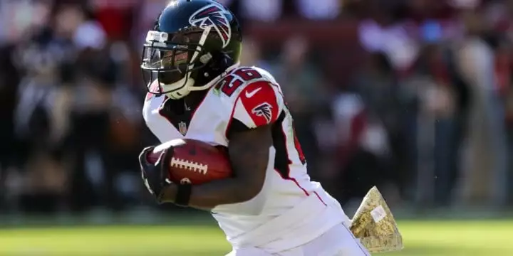 Der Atlanta Falcons Runningback Tevin Coleman. Der Atlanta Falcons Runningback Tevin Coleman.