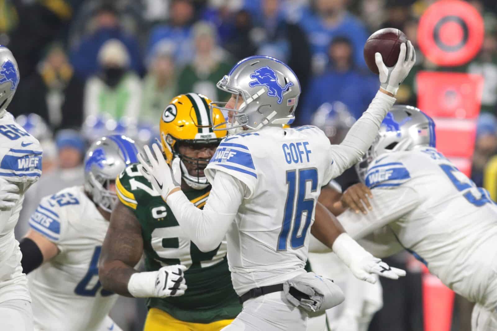 Detroit Lions versus Green Bay Packers