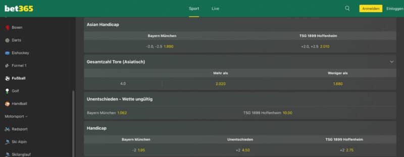 Handicap-Wetten